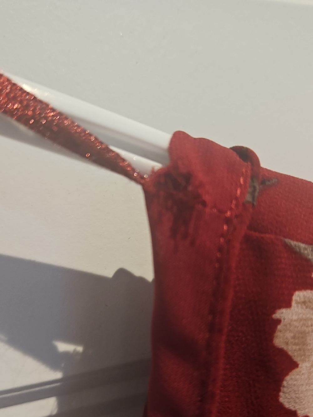 Dynamite Burgundy Floral Scoop-Neck Blouse - Picture 6 of 8